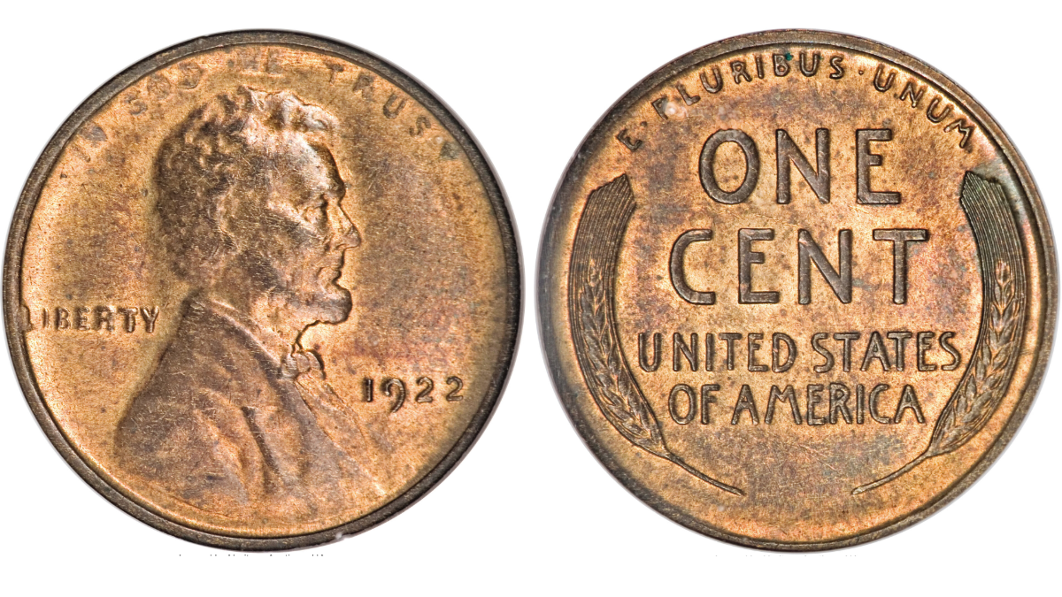 1922-D No De Lincoln Wheat Cent Front and Back